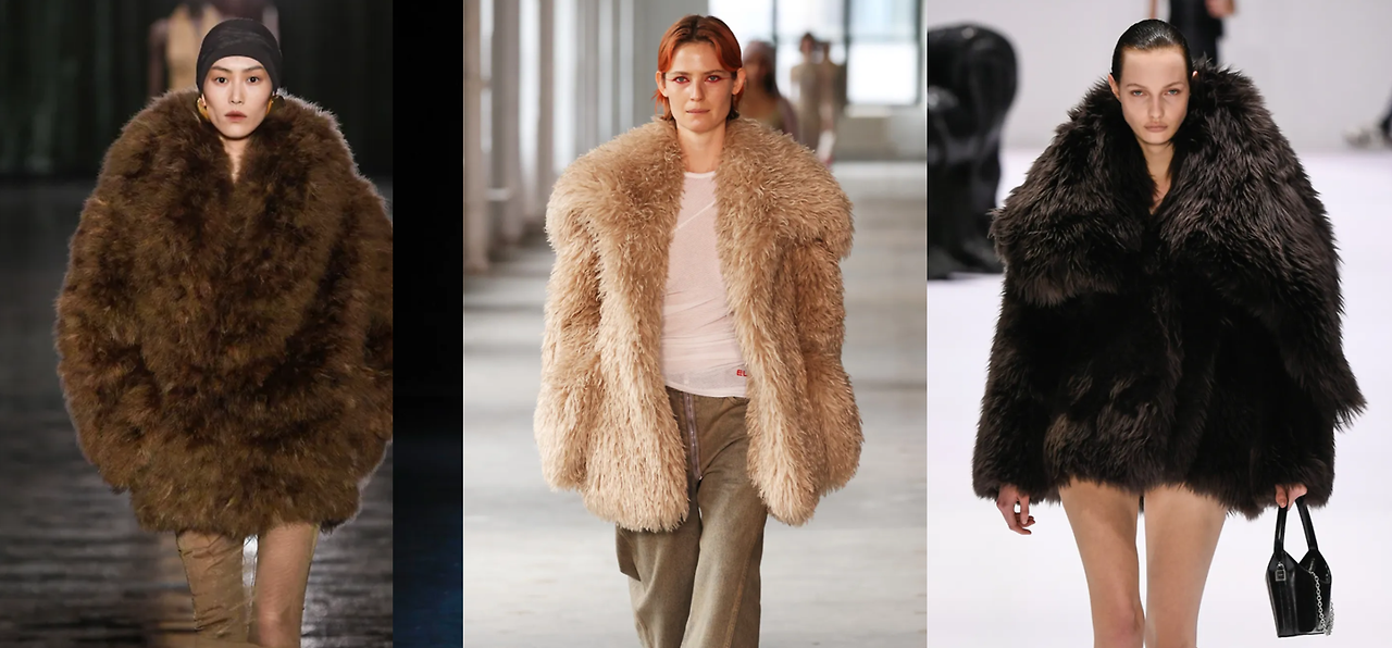 Saint Laurent 2024 FW, Eckhaus Latta 2024 F/W, Acne Studios 2024 F/W Collection