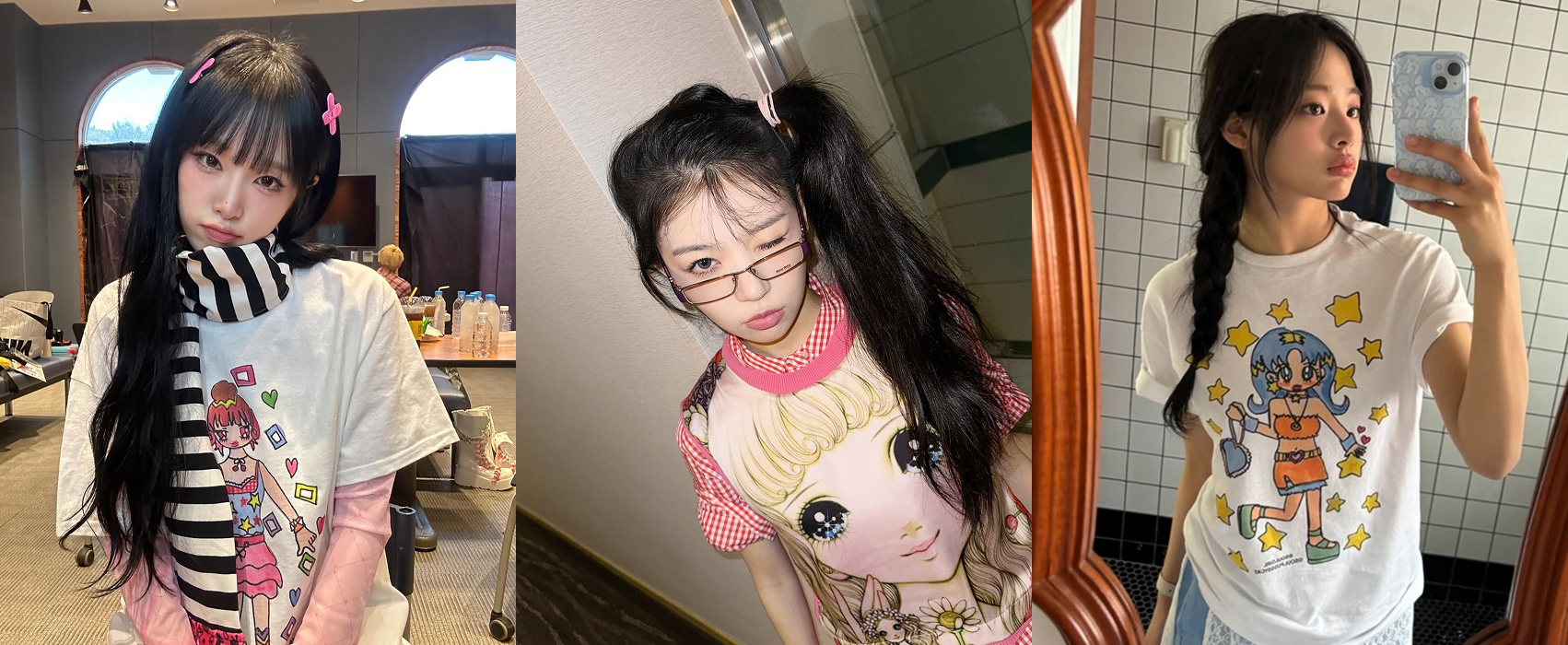 최예나, 아일릿 모카, 뉴진스 민지
