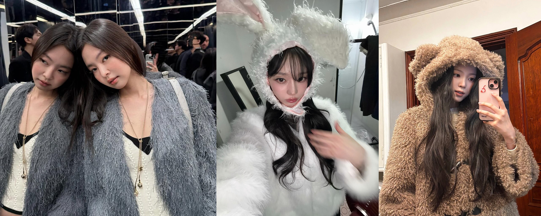 블랙핑크 제니, 에스파 윈터, 미야오 나린