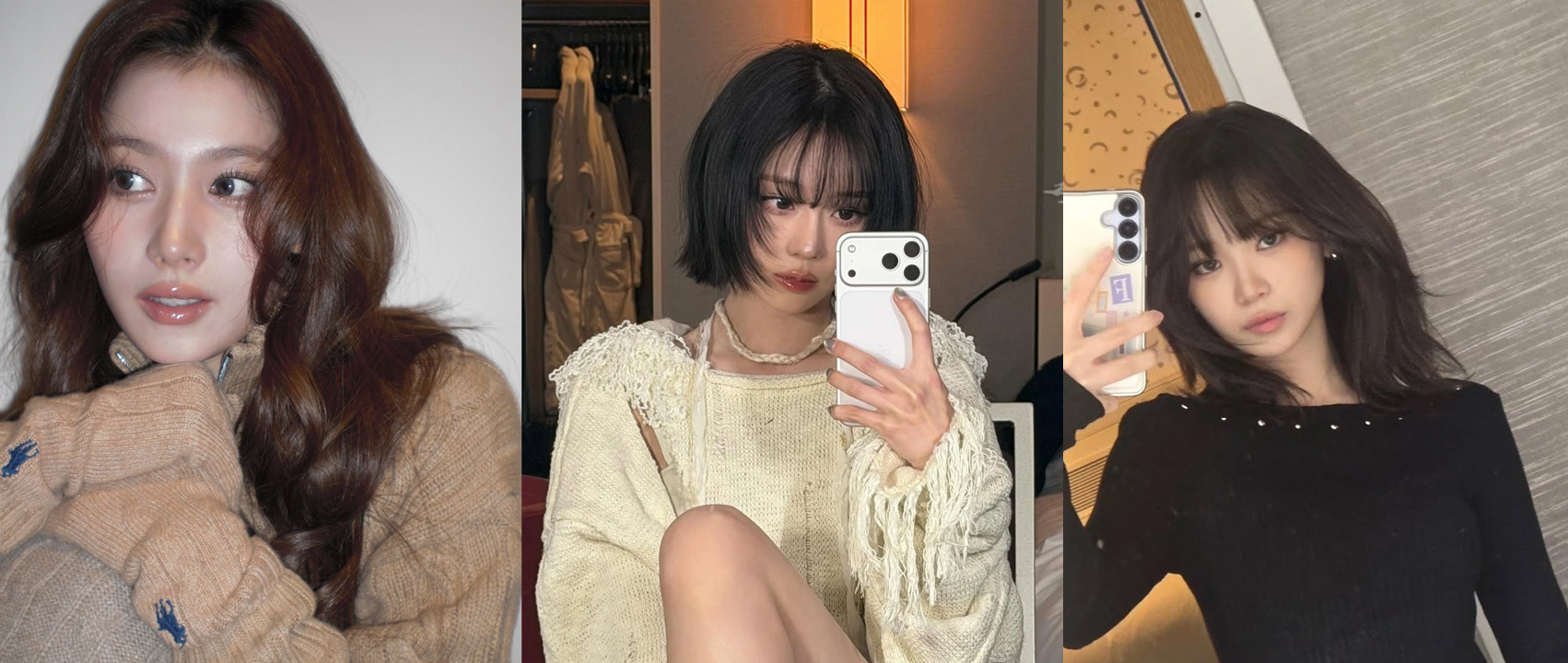 트와이스 사나, 에스파 윈터, 르세라핌 김채원